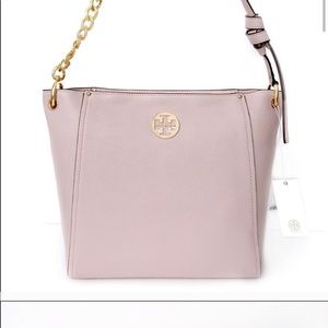 Tory Burch Everly Hobo in Shell Pink
